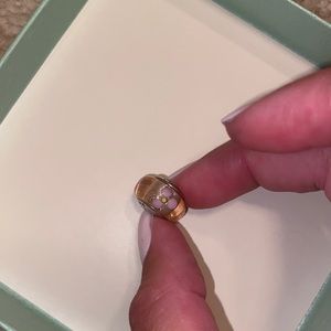 Light pink with flower pandora bead